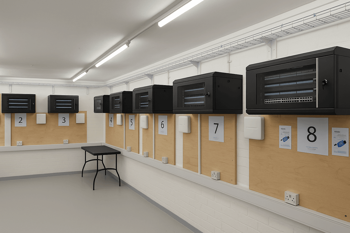 VQ Solutions Copper Training Floor - Professional copper cable installation training and assessment area